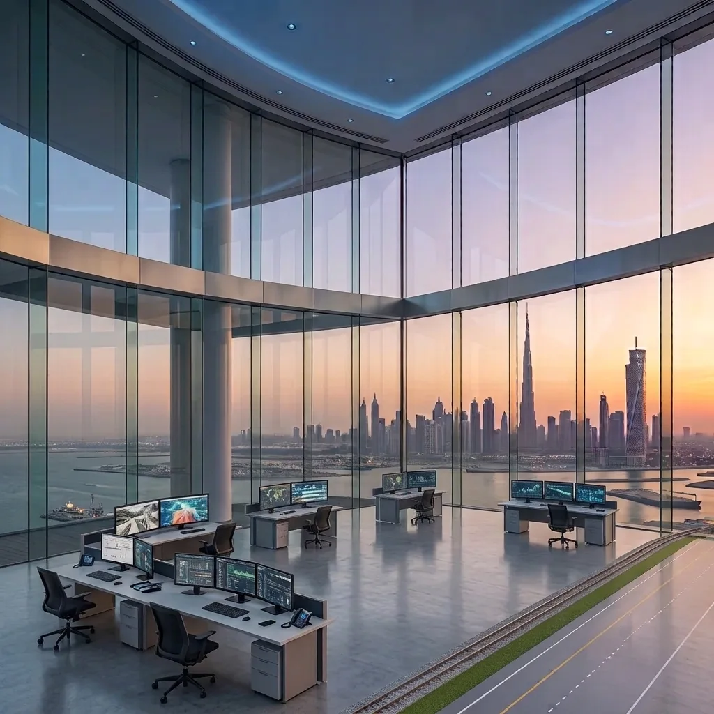 Dubai port operations with cargo containers and cranes